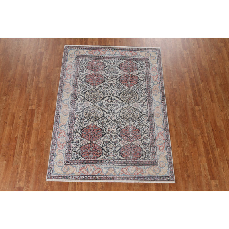 Tapis turc en laine Bakhtiari noué à la main 5 x 7