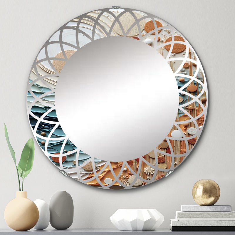 Miroir mural rond Nurne, 24 po x 24 po
