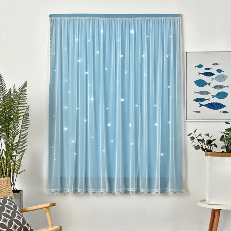 Paire de rideaux de rideaux 39 po x 59 po, Blue