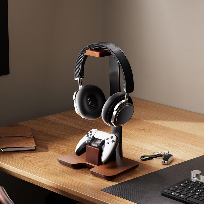 Support de contrôleur et de casque pour bureau Accessoires de bureau de jeu Support de casque et de contrôleur Support de casque
