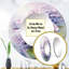 Mauve hortensia Graceful Whispers - miroir mural hortensia, miroir rond rond mauve, impression d'art-99619781