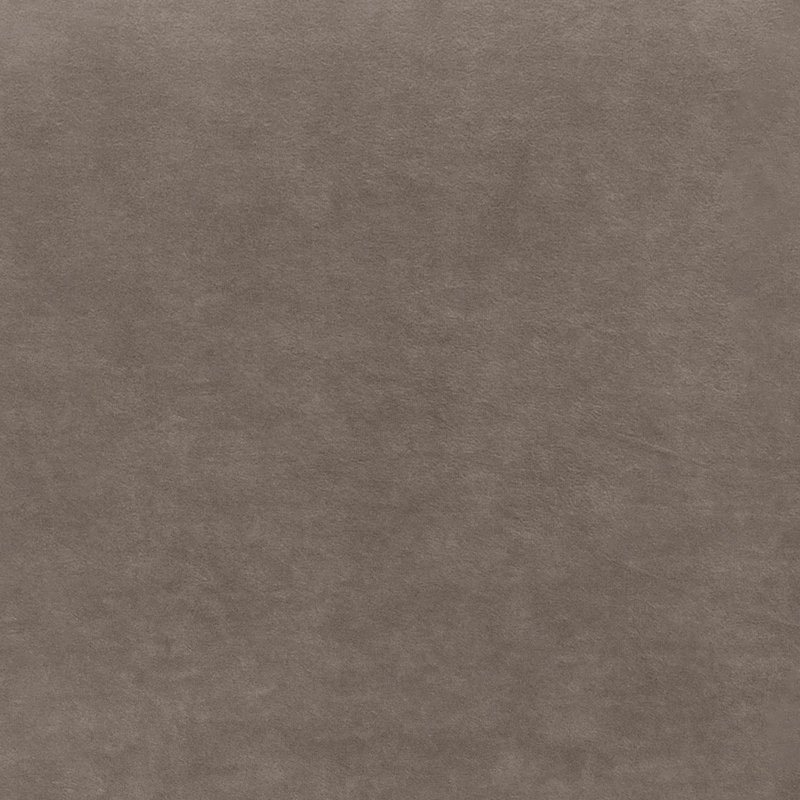 Canapé à accoudoirs carrés larges en tissu avec pieds en métal noir Madylyn, Velours gris fossile