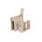 Valerian Modern Travertine 2-Drawer Bathroom Vanity Cabinet