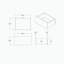 Table de chevet SKYE MARBLE WHITE