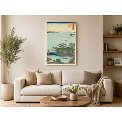 Shinagawa Susaki (1857) - Portrait, art mural sur toile