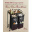Laundry Basket, 29 Gal. (110 L) Laundry Hamper Sorter Cart With 2 Compartments, Storage Shelf, Wheels, Removable Bags, Pockets-1771314268