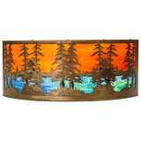 Rustic Lodge 1 - Light Flush Mounted Sconce