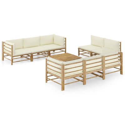 Ensemble de patio 6 pièces avec coussins Koehn