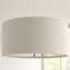 Lustre tambour 2 lumières à abat-jour Iarpulf