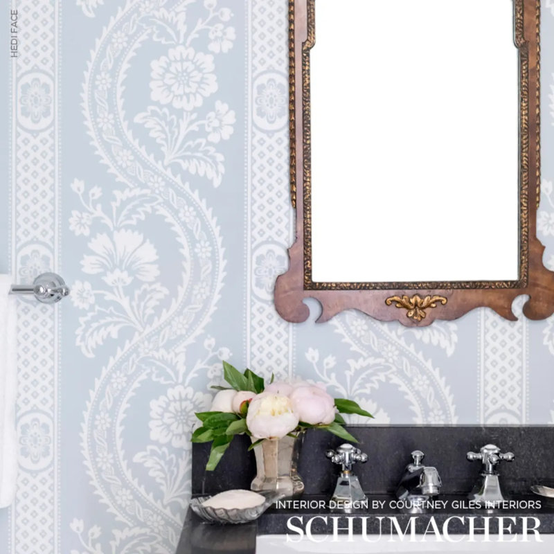Papier peint Versailles, Bleu