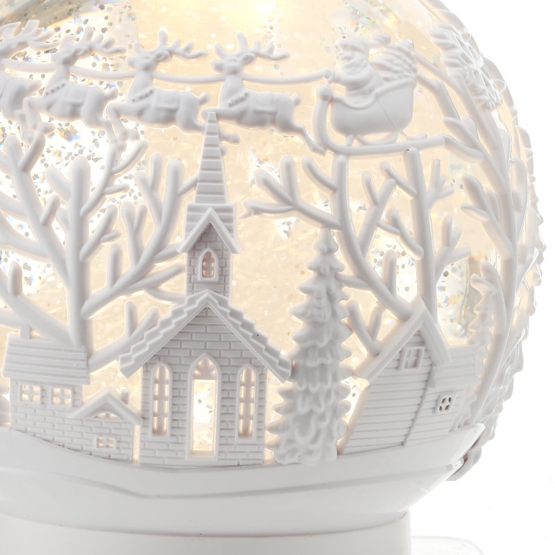 Globe terrestre en hiver