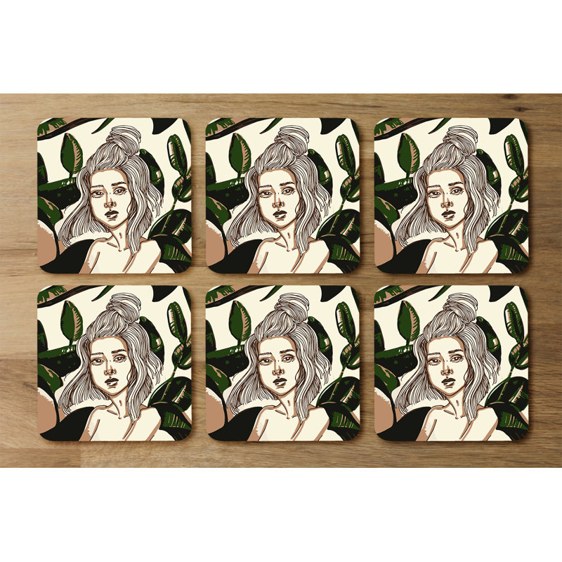 Doxon Square 6 Piece Coaster Set
