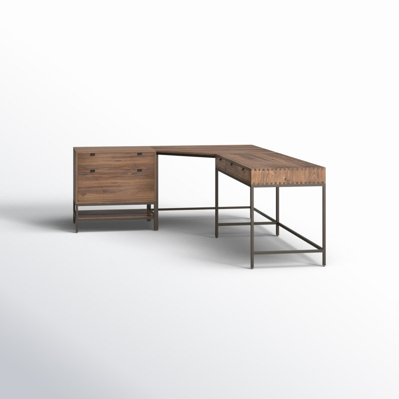 Trey Solid Wood Executive Desk, Auburn Poplar