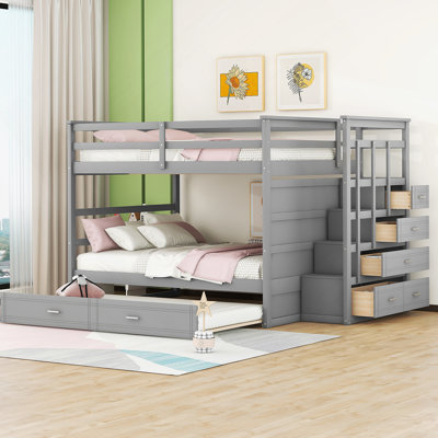 Bed Frame With Trundle And Staircase