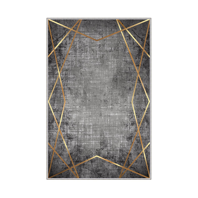 Premium Woven Carpet (23.6 x 39.4 inches), 100% Polyester, Antibacterial, Non-Slip PVC Underside | 8 mm Pile Height, 650 gr/m² | Machine Washable, 3D Digital Printing, Ideal for Home & Office Decor