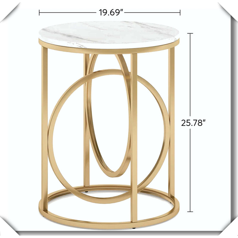 Table d'appoint ronde, élégante et robuste