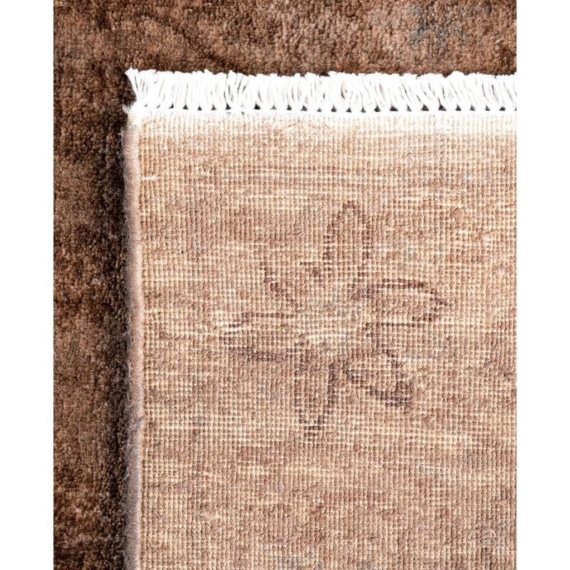 Overdyed One-of-a-Kind 2' 6" X 9' 10" Hand Knotted Area Rug