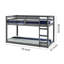 Lit superposé simple en bois Patmar-98832955