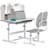 Abbygael Kids 2 Piece Rectangular Desk Or Activity Chair and Chair Set-487522914