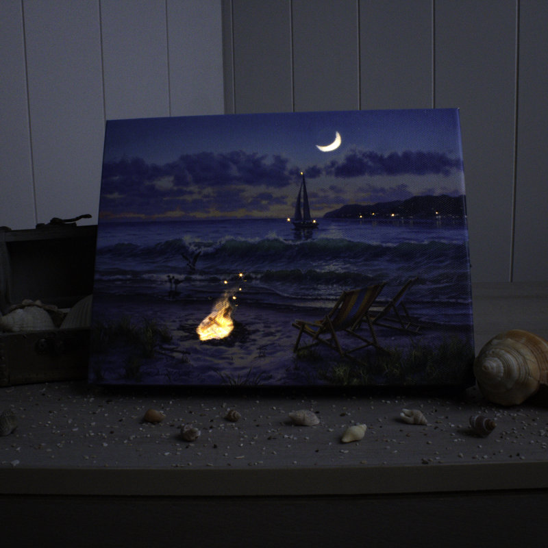 Magical Moonlight 8x6 Lighted Tabletop Canvas