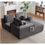 Boneless 104-Inch Cloud Sectional Sofa With L-Shape Chaise, Deep Seating Comfort, Modular Design, And Built-In Side Pockets.-17309320-17309316