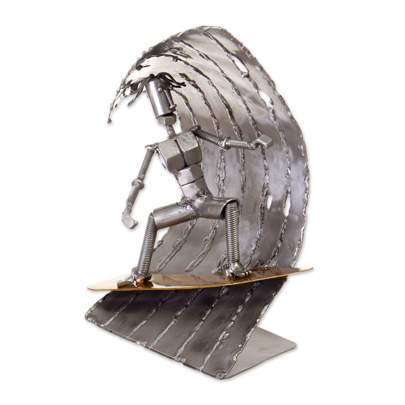 Sculpture vagues recyclées