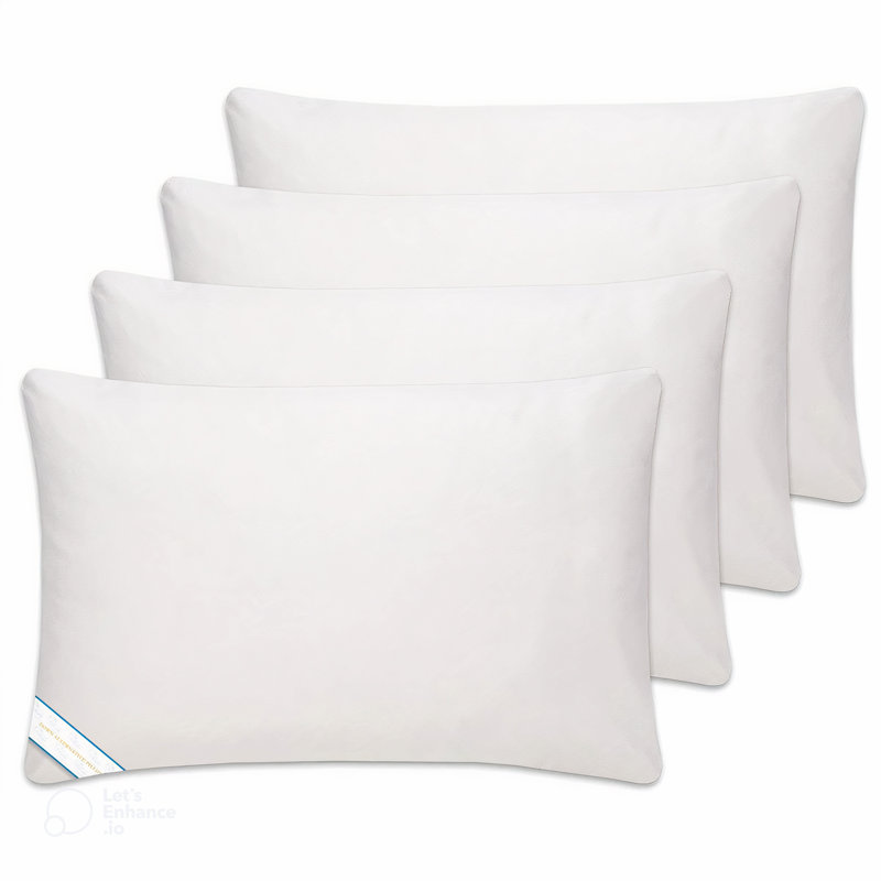 Ensemble de 4 coussins en duvet BeautySleep, Standard / grand - paquet de 4