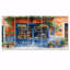 Ensemble de salon art mural vert et bleu-1025411791