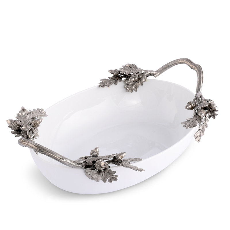 Majestic Forest Stoneware Condiment Server
