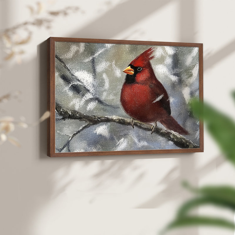 Art de Noël Chirstmas - Impression encadrée - Restickable, Noyer, H 22 po x l 28 po