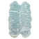 Diller Teal Faux Fur Machine Washable Shag Fluffy Area Rug
