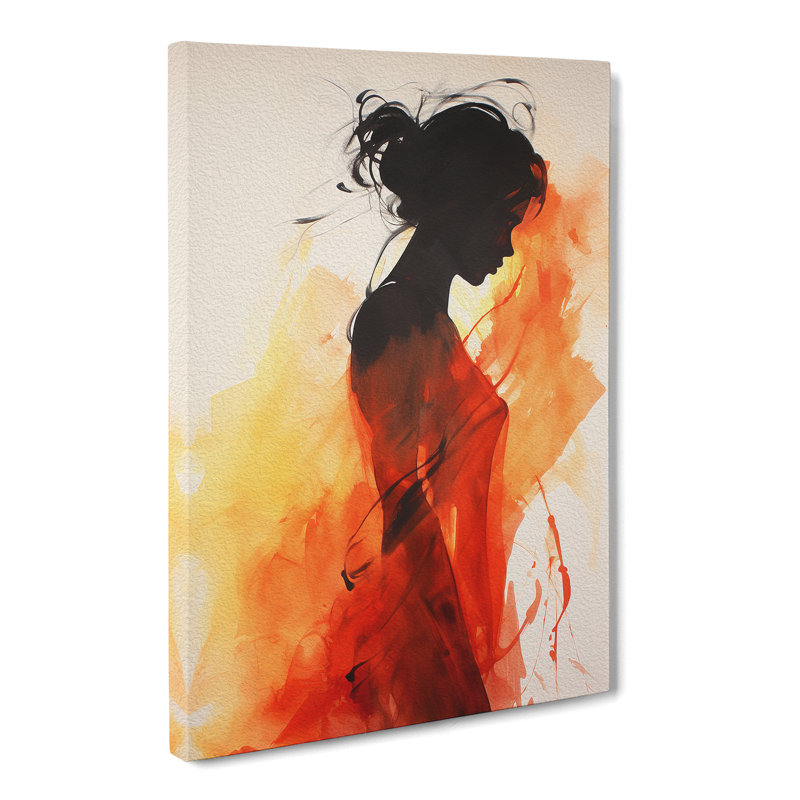 Woman Gestural No.4 - Wrapped Canvas, 76cm H x 50cm W x 3cm D