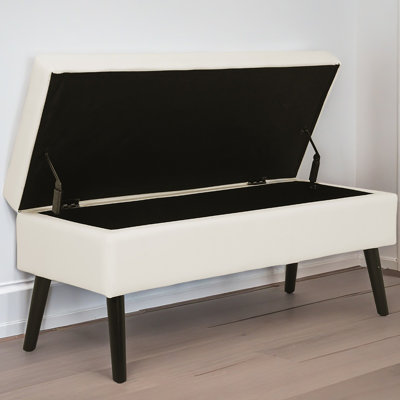 Banc de rangement avec banc de rangement pour l'extrémité de la chambre à coucher du banc de lit