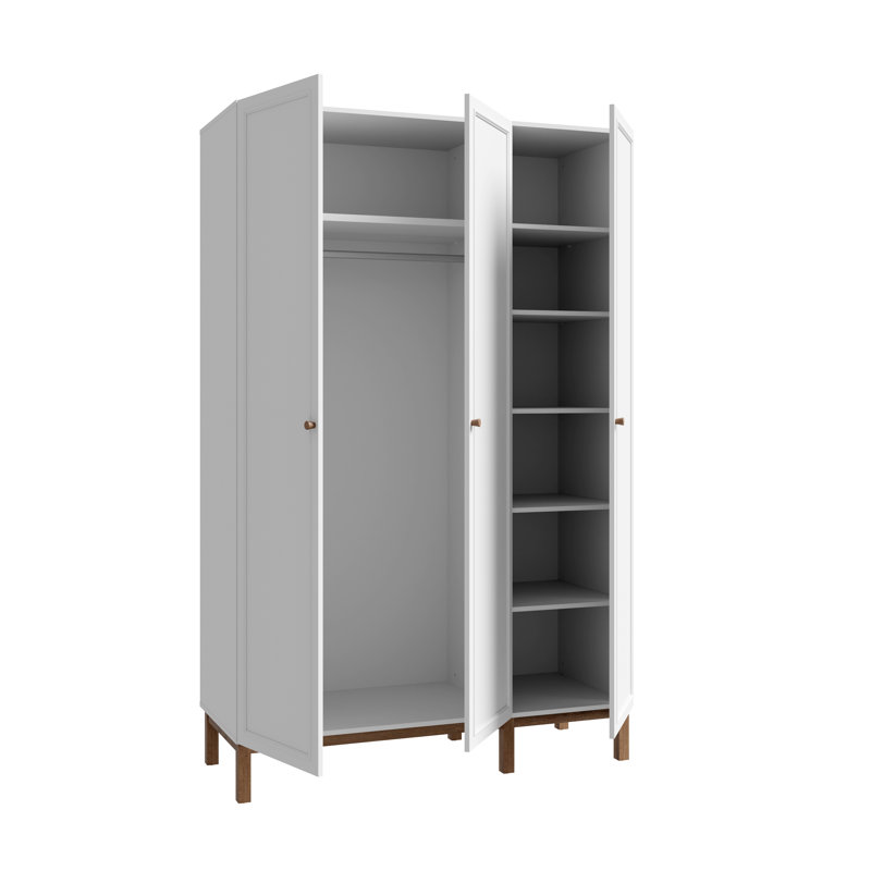 Amerius 3 Door Manufactured Wood Wardrobe