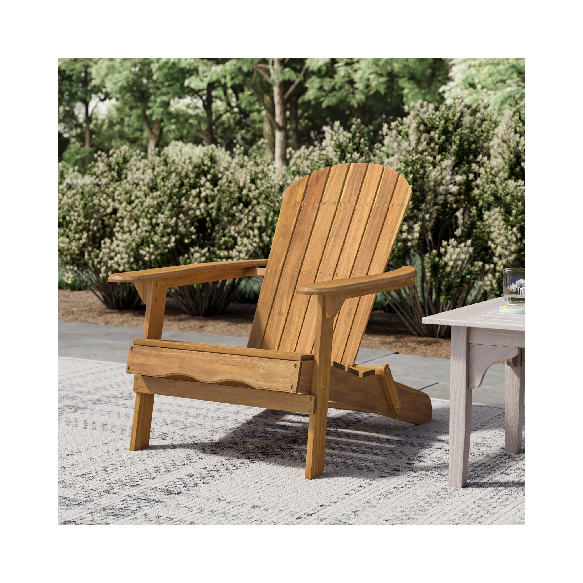Kalicki Outdoor Adirondack Chair, Natural