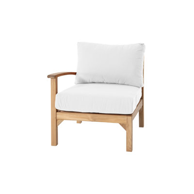 Fauteuil club d'extérieur en teck Huntington