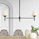 Jianna 2 Light Metal Linear Chandelier