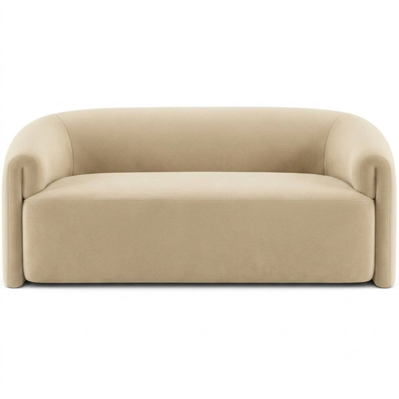 Solid Velvet | Velluto Fabric, Cream