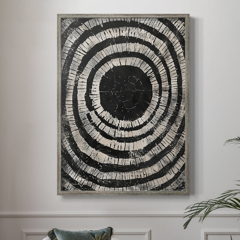 Série ABSTRACT CLIX, reproduction encadrée - bois massif, H 11 po x l 9 po