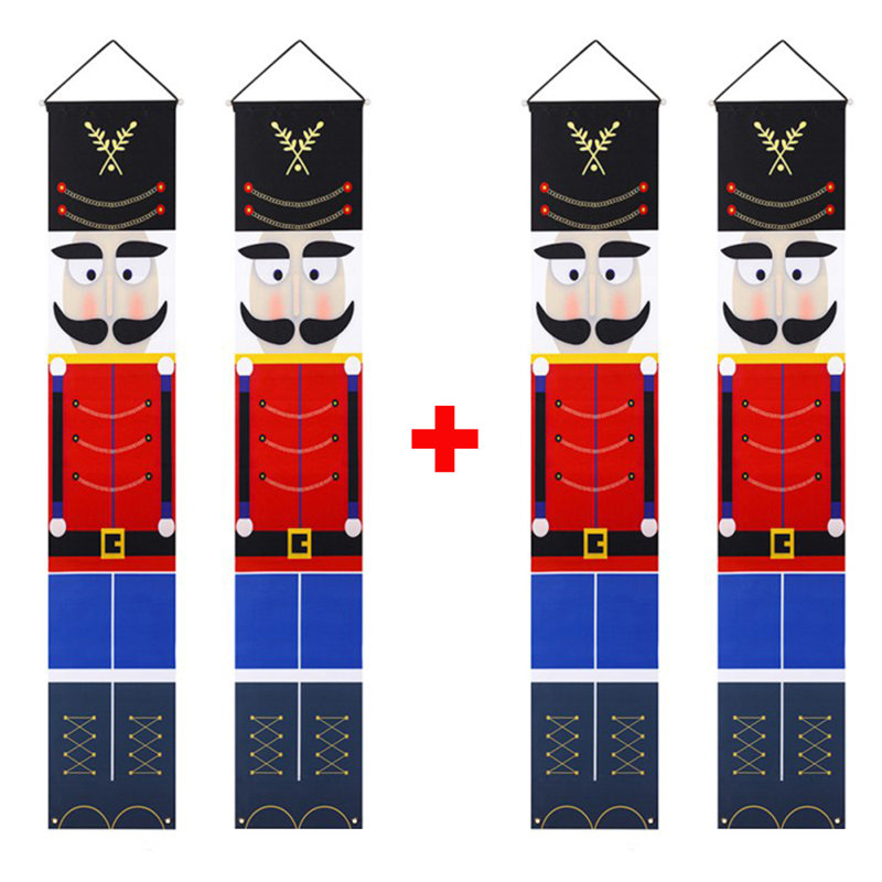 Casse-noisette décorations de Noël Bannières grand modèle de soldat pour la maison, 4