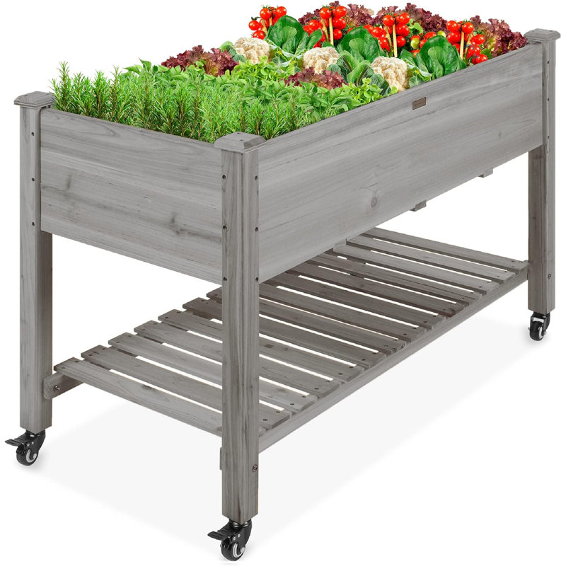 Shepard Elevated Planter, Gray