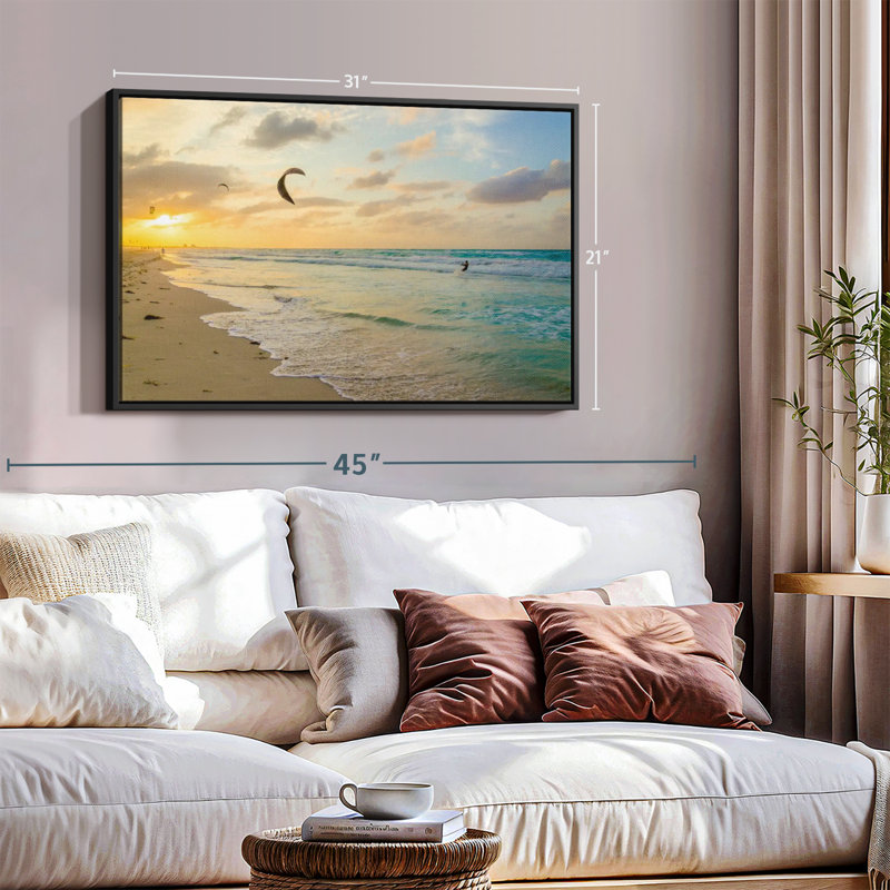 Impression sur toile Caraïbes, H 21 po x l 31 po