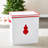 Artisan Crafted Ornament Chest in Cream Polyester with Red Trim-1287463033