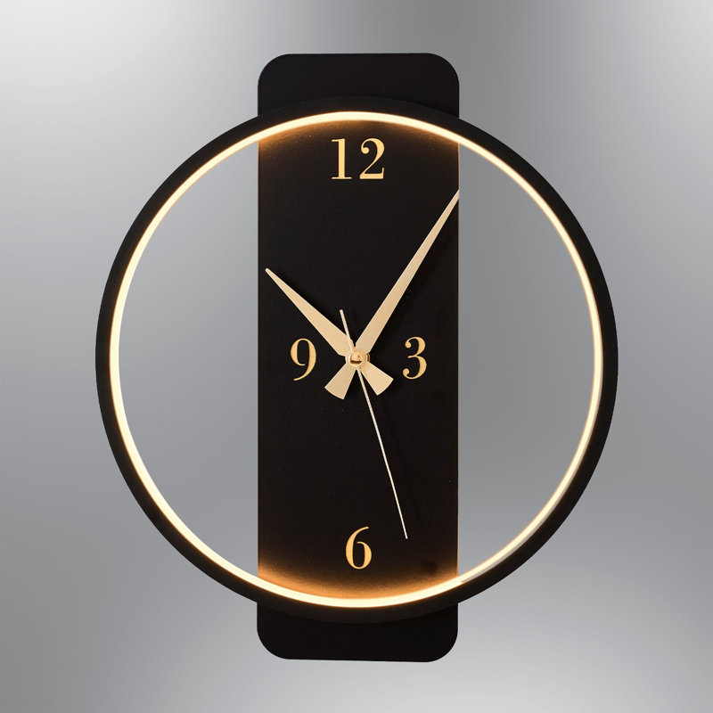 Horloge murale Aeiden, Noir