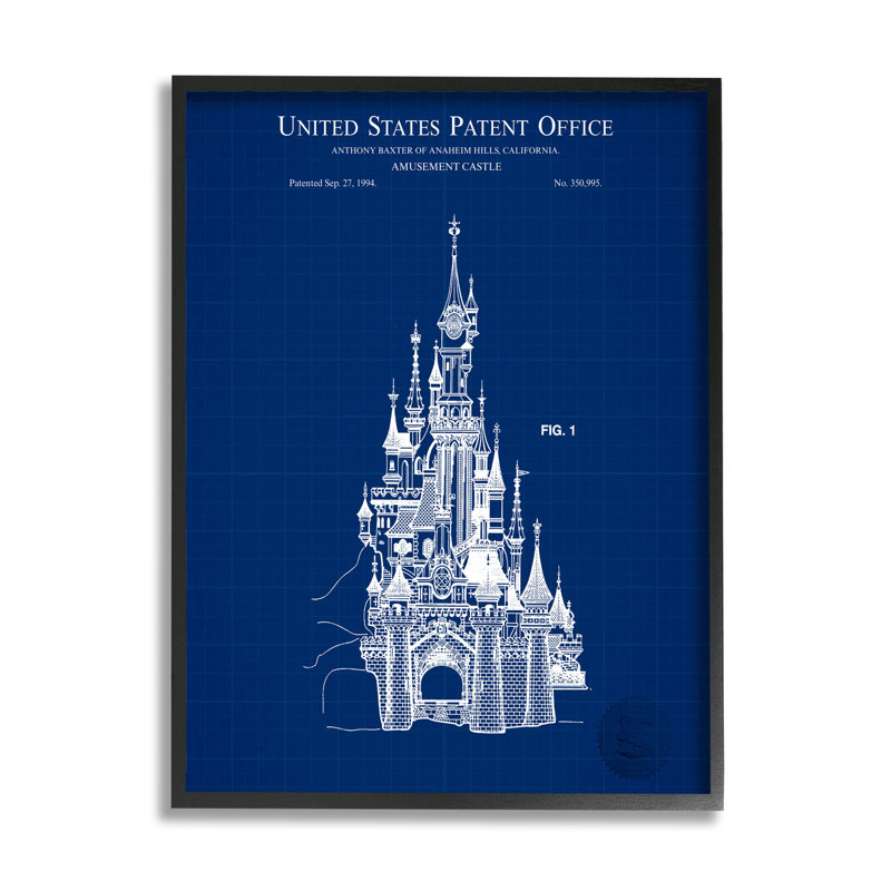 "Amusement Castle", impression par estampe numérique par Karl Hronek, H 14 po x l 11 po x P 1,5 po