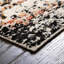 Tapis noir / orange à motif abstrait Tucson-396055125