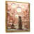Toile avec cadre flottant or