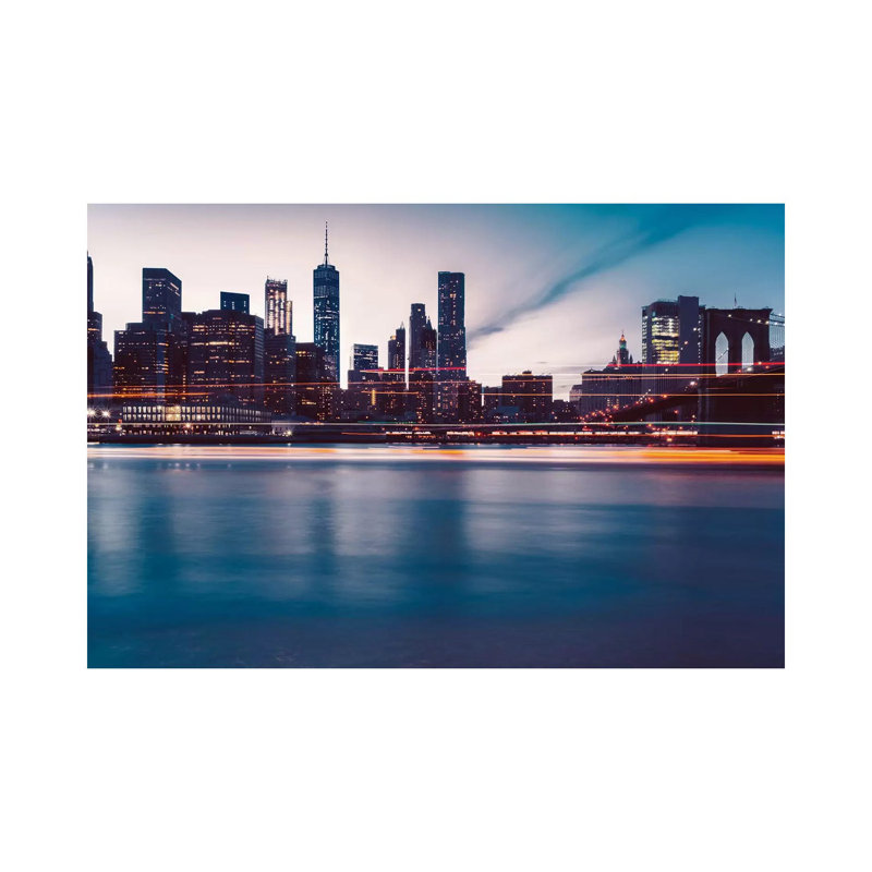 New York Lights by Bethany Young - Print on Canvas, Wrapped Canvas, 45.72cm H x 66.04cm W x 3.81cm D