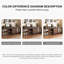Meuble-lavabo rotatif brun 47,24 po avec commode avec tabouret de maquillage