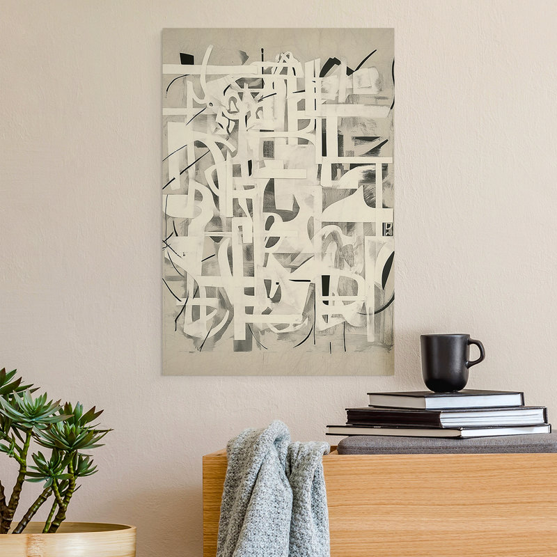 Série ABSTRACT CMIX - Impression sur toile seulement - NON CADRE, H 18 po x l 12 po